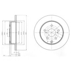 Гальмівний диск DELPHI BG4115