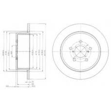 Гальмівний диск DELPHI BG4129