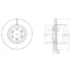 Гальмівний диск DELPHI BG4133