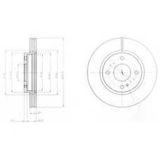 Гальмівний диск DELPHI BG4170C