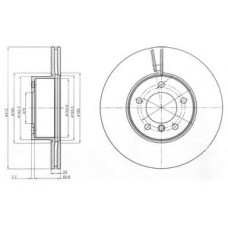 Гальмівний диск DELPHI BG4172C