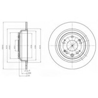 Гальмівний диск DELPHI BG4196C