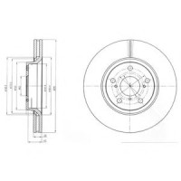Гальмівний диск DELPHI BG4236C
