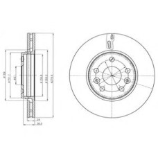 Гальмівний диск DELPHI BG4317C