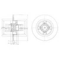Гальмівний диск DELPHI BG9029RS