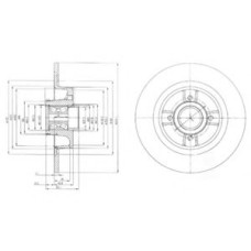 Гальмівний диск DELPHI BG9029RS