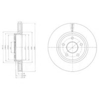 Гальмівний диск DELPHI BG9058