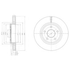 Гальмівний диск DELPHI BG9058