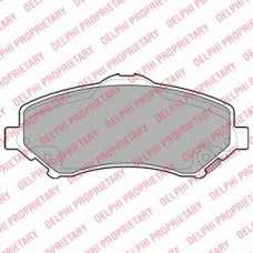 Комплект гальмівних колодок, дискове гальмо DELPHI LP2143