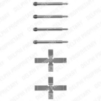 Комплектуючі, колодки дискового гальма DELPHI LX0039