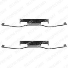 Комплектуючі, колодки дискового гальма DELPHI LX0054