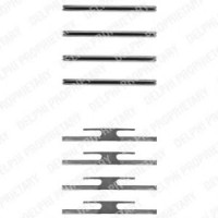 Комплектуючі, колодки дискового гальма DELPHI LX0055