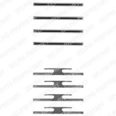 Комплектуючі, колодки дискового гальма DELPHI LX0055