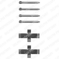Комплектуючі, колодки дискового гальма DELPHI LX0093
