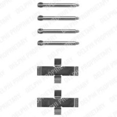 Комплектуючі, колодки дискового гальма DELPHI LX0093