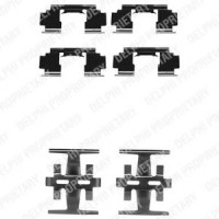 Комплектуючі, колодки дискового гальма DELPHI LX0130