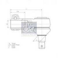 Газова пружина, спальне місце DT SPARE PARTS 6.74002