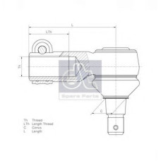 Газова пружина, спальне місце DT SPARE PARTS 6.74002