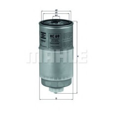 Паливний фільтр KNECHT KC 69