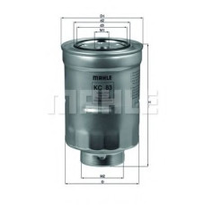 Паливний фільтр KNECHT KC 83D