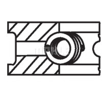 Комплект поршневих кілець MAHLE 001 36 N0