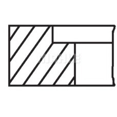 Комплект поршневих кілець MAHLE 028 RS 00124 0N0