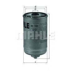 Паливний фільтр MAHLE KC 102