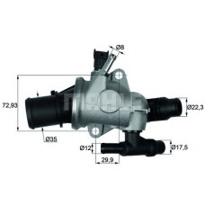 Термостат, охолоджуюча рідина MAHLE TI 133 88D