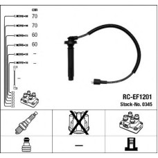 Комплект дротів запалювання NGK 0345