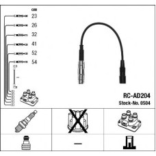 Комплект дротів запалювання NGK 0504