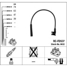 Комплект дротів запалювання NGK 0632