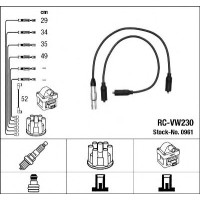 Комплект дротів запалювання NGK 0961
