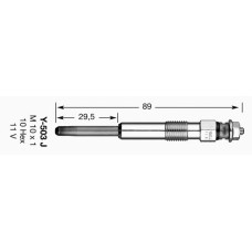 Свічка розжарювання NGK 1009
