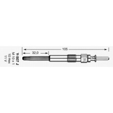 Свічка розжарювання NGK 2691