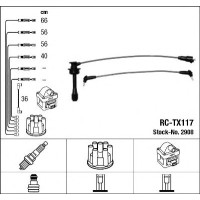 Комплект дротів запалювання NGK 2908