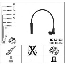Комплект дротів запалювання NGK 4054