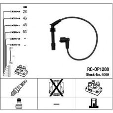 Комплект дротів запалювання NGK 4069