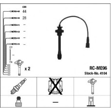 Комплект дротів запалювання NGK 4104