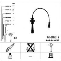 Комплект дротів запалювання NGK 44317