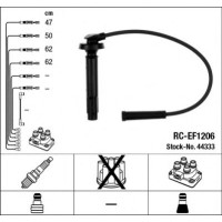 Комплект дротів запалювання NGK 44333