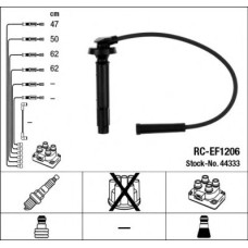 Комплект дротів запалювання NGK 44333