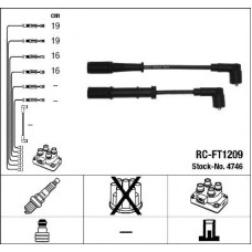 Комплект дротів запалювання NGK 4746