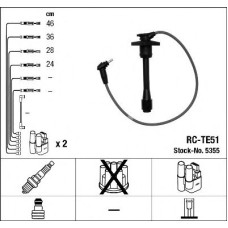 Комплект дротів запалювання NGK 5355