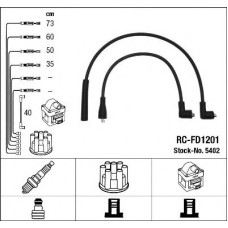 Комплект дротів запалювання NGK 5402
