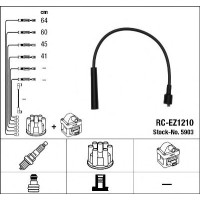 Комплект дротів запалювання NGK 5903