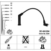 Комплект дротів запалювання NGK 6299