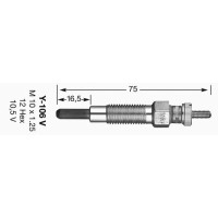 Свічка розжарювання NGK 6926