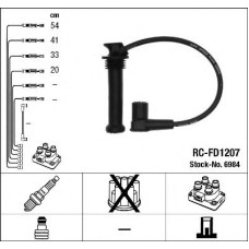 Комплект дротів запалювання NGK 6984