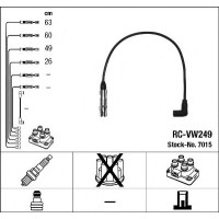 Комплект дротів запалювання NGK 7015