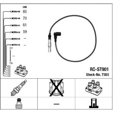 Комплект дротів запалювання NGK 7303